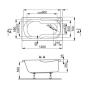 Акриловая ванна VAGNERPLAST NIKE 120x70 Акриловая ванна VAGNERPLAST NIKE 120x70