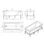Ванна акриловая Roca Easy 170x75 прямоугольная ZRU9302899 Ванна акриловая Roca Easy 170x75 прямоугольная ZRU9302899