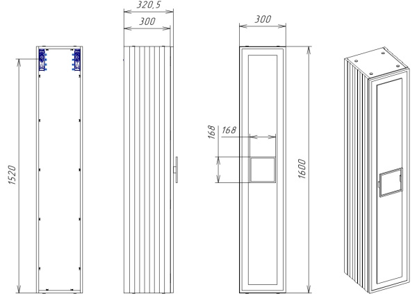Пенал La Fenice Cubo Blu Grigio синий 30 FNC-05-CUB-BG-30 Пенал La Fenice Cubo Blu Grigio синий 30 FNC-05-CUB-BG-30