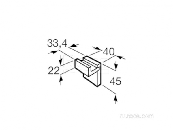 Крючок Roca Rubik 816840001 Крючок Roca Rubik 816840001