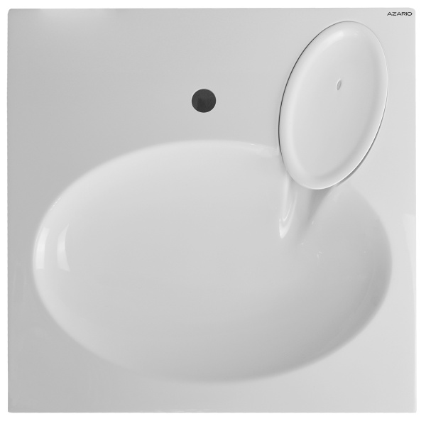 Раковина квадратная литьевой мрамор 60x60 Azario Elegance CS00086606