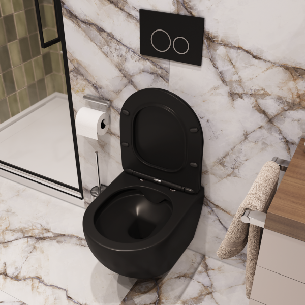 Унитаз Ceruttispa Sella Aria CT9160 подвесной безободковый с сиденьем микролифт