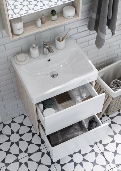 Тумба под раковину Aquaton Сканди 55 см 1A251701SDB20 подвесная дуб верона