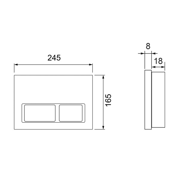 Система инсталляции TECEspring base S401204 для унитаза с панелью смыва черный матовый