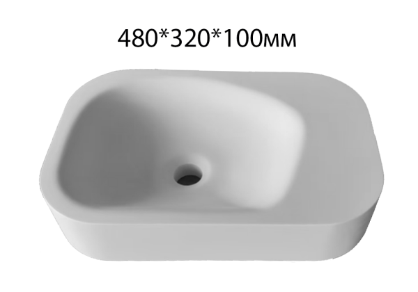 Раковина Boheme Colibri 50 см L 902-MW накладная