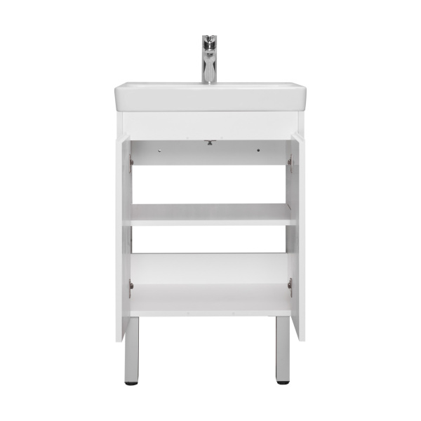 Тумба под раковину Aquaton Сканди Doors 50 см 1A278801SD010 подвесная белая