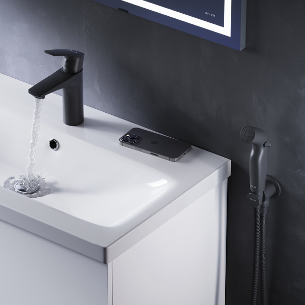 Смеситель для раковины Am.Pm Gem черный матовый