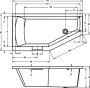 Ванна акриловая RIHO GETA 170 R 170x90 BA8800500000000 Ванна акриловая RIHO GETA 170 R 170x90 BA8800500000000