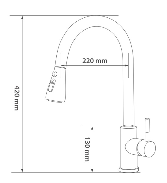 Смеситель для кухни ESKO Kitchen TSS 519 никель матовый Смеситель для кухни ESKO Kitchen TSS 519 никель матовый