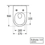 Унитаз Villeroy & Boch Subway 3.0 4670TSR1 подвесной безободковый с микролифтом