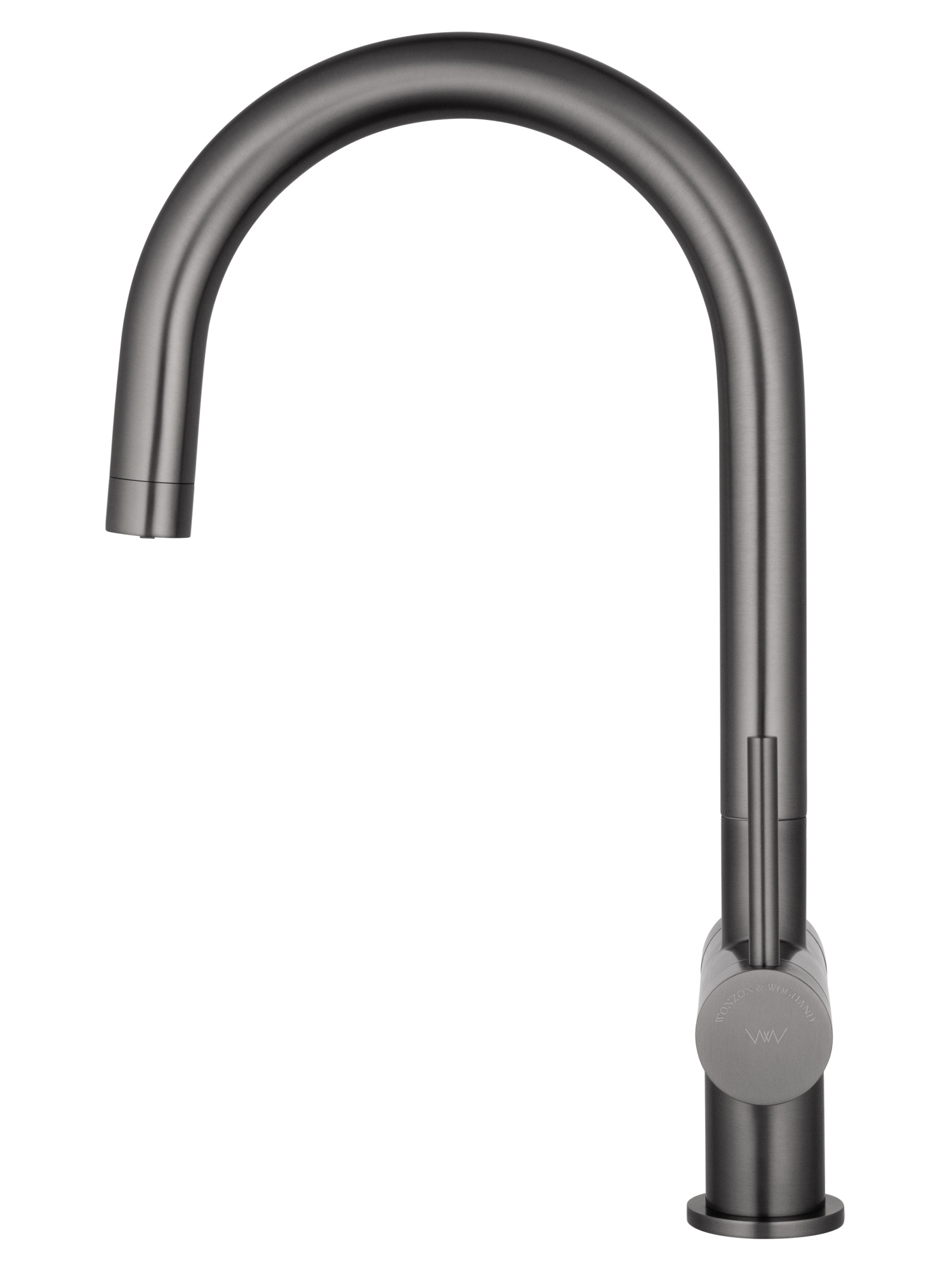 Смеситель для кухонной мойки с подключением фильтра Wonzon & Woghand WW-3211-BGG темный графит брашированный