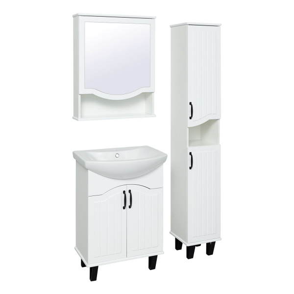 Пенал Runo Марсель 30x180 см 00-00001000 R напольный белый