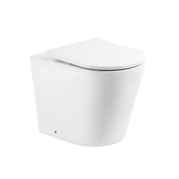 Унитаз приставной безободковый  BelBagno FLAY-R BB1003CBR Унитаз приставной безободковый  BelBagno FLAY-R BB1003CBR
