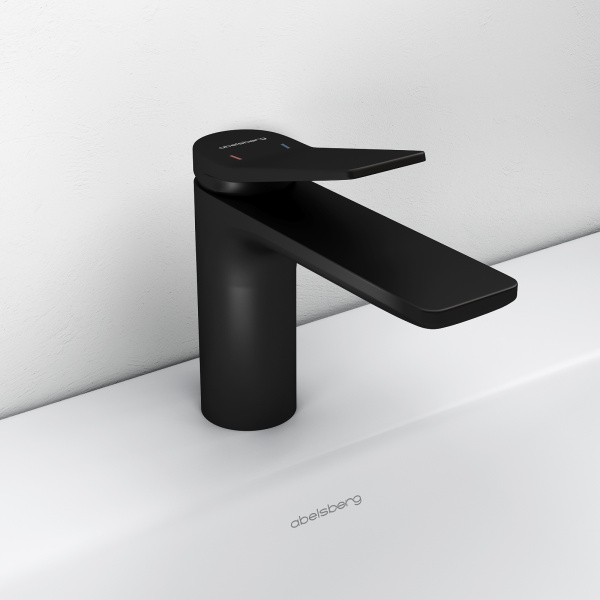 Смеситель для раковины Abelsberg Intensa EGF23520MB вулканический черный матовый
