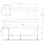 Ванна акриловая 150х70 см AM.PM X-Joy W94A-150-070W-A1 Ванна акриловая 150х70 см AM.PM X-Joy W94A-150-070W-A1