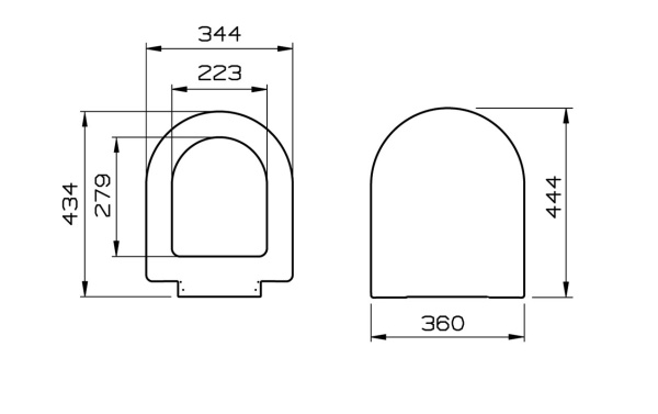 Сиденье для унитаза с микролифтом Vitra S50 72-003-309 Сиденье для унитаза с микролифтом Vitra S50 72-003-309
