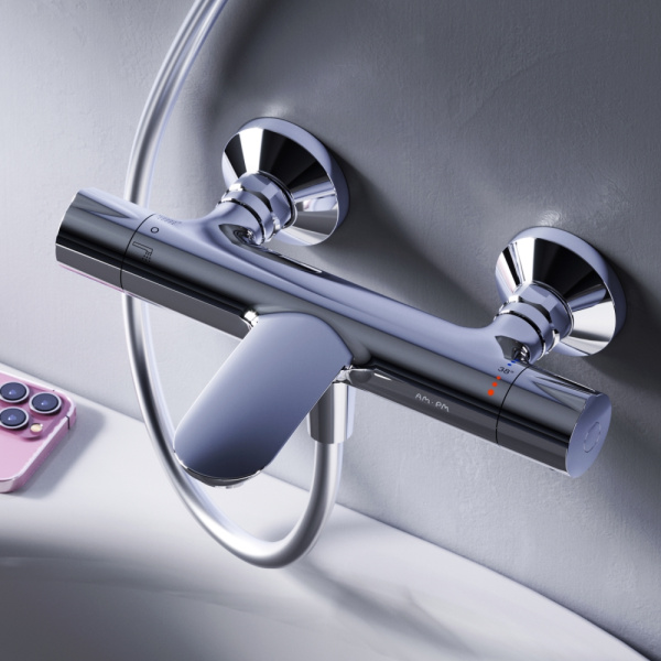 Смеситель для ванны с термостатом Am.Pm Like F8050000 хром глянцевый