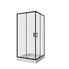 Душевое ограждение 80x80 Niagara Nova NG-6888-08 BLACK без поддона Душевое ограждение 80x80 Niagara Nova NG-6888-08 BLACK без поддона