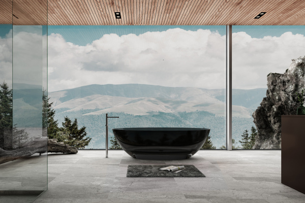 Ванна из полиэфирной смолы Abber 180x85 см AT9702Onyx