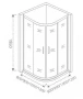 Душевое ограждение GOOD DOOR NEO R-100-С-CH 100x100x185 Душевое ограждение GOOD DOOR NEO R-100-С-CH 100x100x185