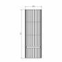 Пенал Comforty Марсель 40x120 см 00-00012273 подвесной белый