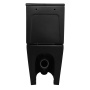 Унитаз-компакт Azario Black Queen AZ-8380 безободковый с микролифтом