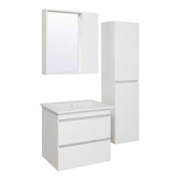 Пенал Runo Манхэттен 35x150 см 00-00001048 подвесной белый