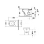 Унитаз пристенный DURAVIT STARСK 3 0124090000 Унитаз пристенный DURAVIT STARСK 3 0124090000