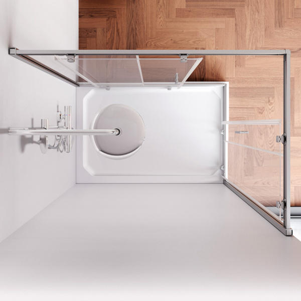 Душевой уголок AM.PM Gem 120x190x80 W90G-404-120280-MT профиль хром