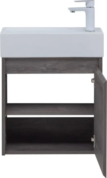 Тумба с раковиной Aquanet Nova Lite 50 см 00302520 подвесная дуб рошелье