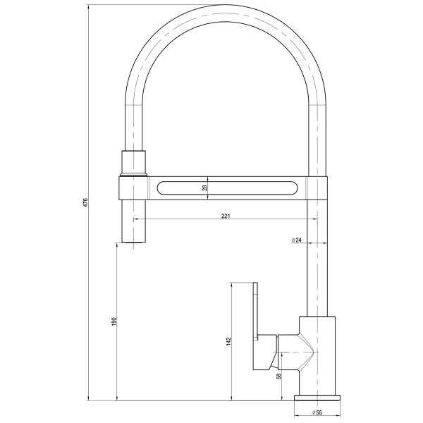 Смеситель для кухни Lemark Soul LM6006C Смеситель для кухни Lemark Soul LM6006C