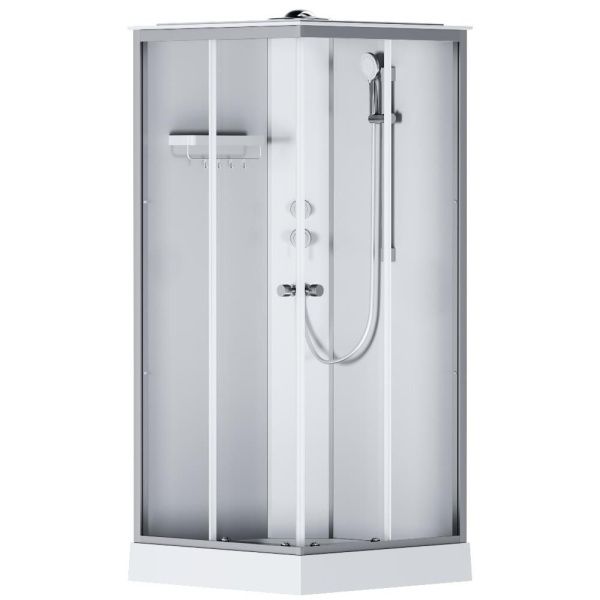 Душевая кабина 90x90 AM.PM X-Joy W94C-403-090MT стекло прозрачное профиль хромматовый Душевая кабина 90x90 AM.PM X-Joy W94C-403-090MT стекло прозрачное профиль хромматовый