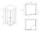 Душевой уголок 80x80 ABBER Schwarzer Diamant AG020805 профиль хром стекло прозрачное Душевой уголок 80x80 ABBER Schwarzer Diamant AG020805 профиль хром стекло прозрачное