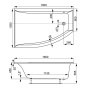 Акриловая ванна VAGNERPLAST VERONELA OFFSET 160x105 Right Акриловая ванна VAGNERPLAST VERONELA OFFSET 160x105 Right