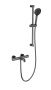 Смеситель для ванны с душем с термостатом и гарнитуром Wonzon & Woghand WW-C2006-A-BGG темный графит брашированный