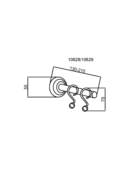 Карниз Boheme Medici 10628 бронза глянцевая