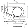 Ванна акриловая Riho Yukon 160x90 L B009001005