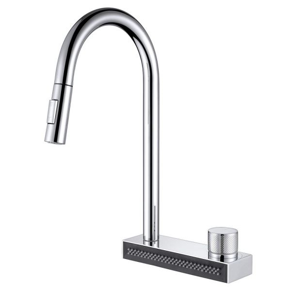 Смеситель для кухни на 2 воды с вытяжной лейкой ABBER Wasser Kreis AF8114 хром Смеситель для кухни на 2 воды с вытяжной лейкой ABBER Wasser Kreis AF8114 хром