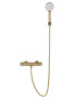 Смеситель для душа с термостатом и гарнитуром Wonzon & Woghand Inn 6 WW-B2029-A-BG золото брашированный