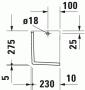 Полупьедестал DURAVIT STARCK 3 865170000 Полупьедестал DURAVIT STARCK 3 865170000