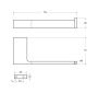 Держатель для туалетной бумаги  Cezares SLIDER SLIDER-PH1-01 хром Держатель для туалетной бумаги  Cezares SLIDER SLIDER-PH1-01 хром