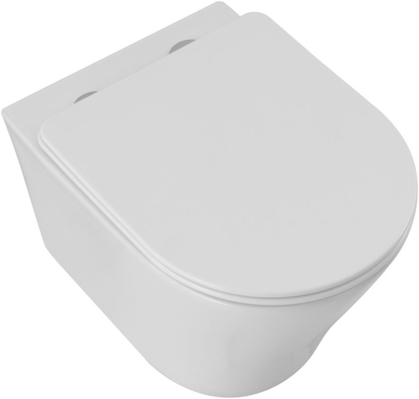 Унитаз подвесной Aquanet ZV-3 безободковый с микролифтом