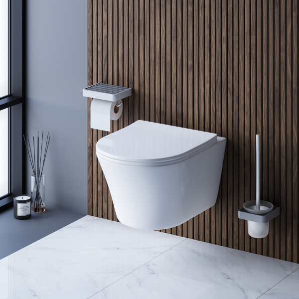 Унитаз подвесной Damixa Skyline DX35C1700SC безободковый с микролифтом