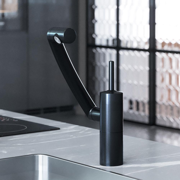 Смеситель для кухонной мойки Damixa Arc 290007364 черный матовый