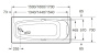 Ванна акриловая Roca Sureste 160х70 прямоугольная ZRU9302787 Ванна акриловая Roca Sureste 160х70 прямоугольная ZRU9302787