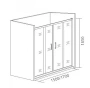 Душевое ограждение GOOD DOOR LATTE WTW-TD-150-C-WE 150x150x185 Душевое ограждение GOOD DOOR LATTE WTW-TD-150-C-WE 150x150x185