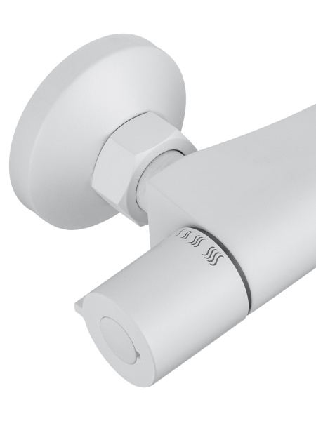 Смеситель для душа с термостатом и гарнитуром Wonzon & Woghand Inn 5 WW-B1005-A-MW белый матовый