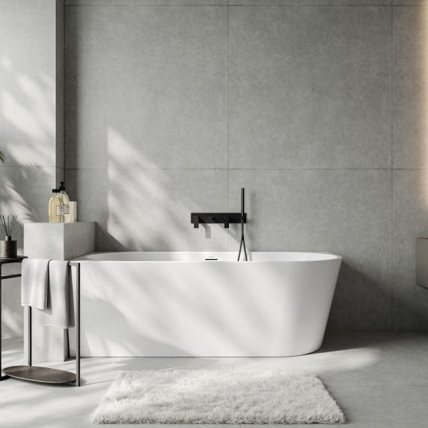 Ванна акриловая Abber AB9502-1.4 L белая