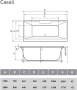 Ванна акриловая 180x80 Vayer Casoli Гл000006808 Ванна акриловая 180x80 Vayer Casoli Гл000006808