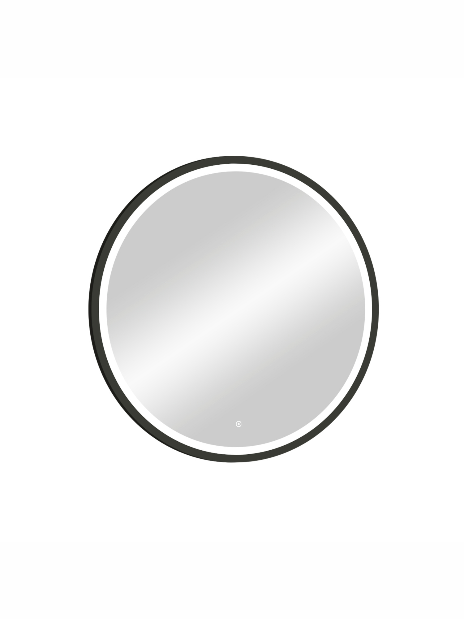 Зеркало Какса-А Luxe 60 см 005380 с подсветкой черное